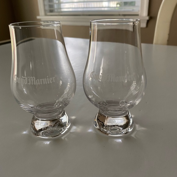 Other - GRAND MARNIER ETCHED SIPPING GLASSES - SET OF TWO BRAND NEW